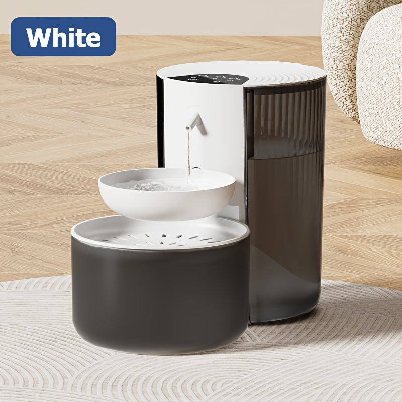 NNETM Smart Cat Water Fountain with 3L, USB & Battery