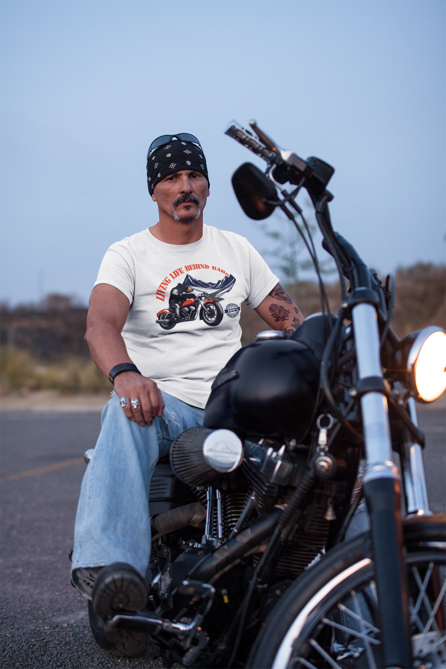 Alberta Motorcycle 100% Bad Bear T-shirt